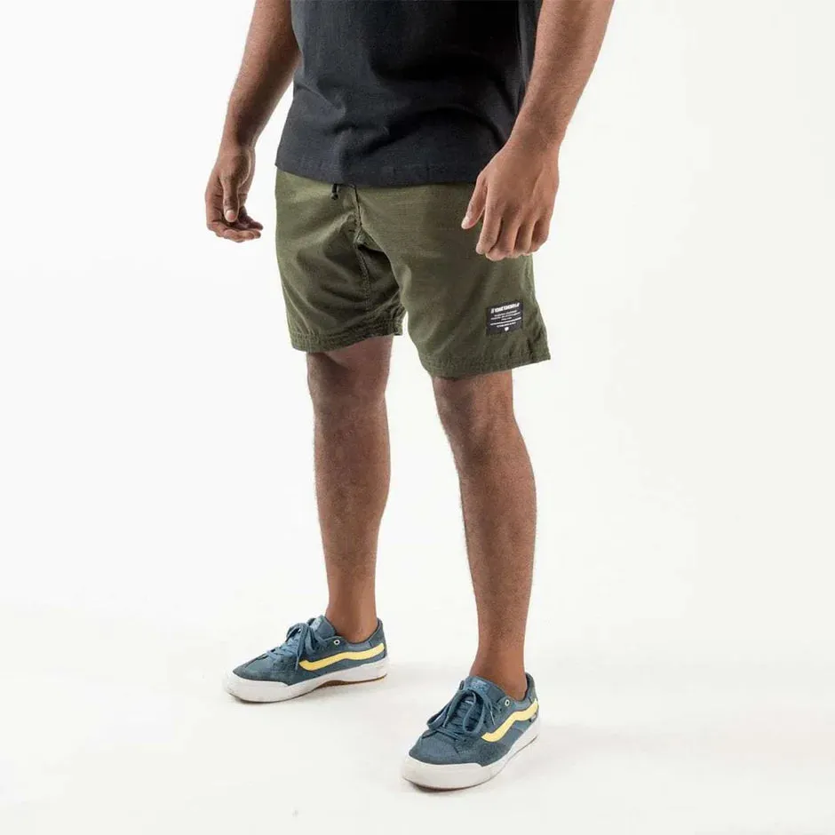 Pantaloni Scurti KINGZ Casual Gi - Verde Inchis