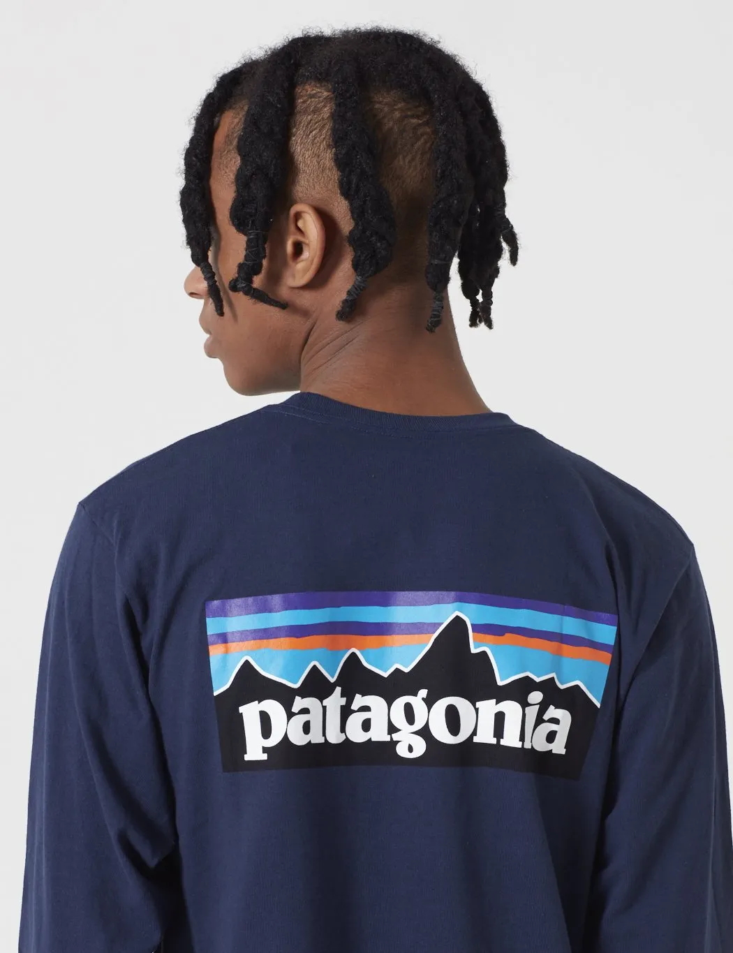 Patagonia P-6 Logo Responsibili-Tee Long Sleeve T-Shirt - Classic Navy