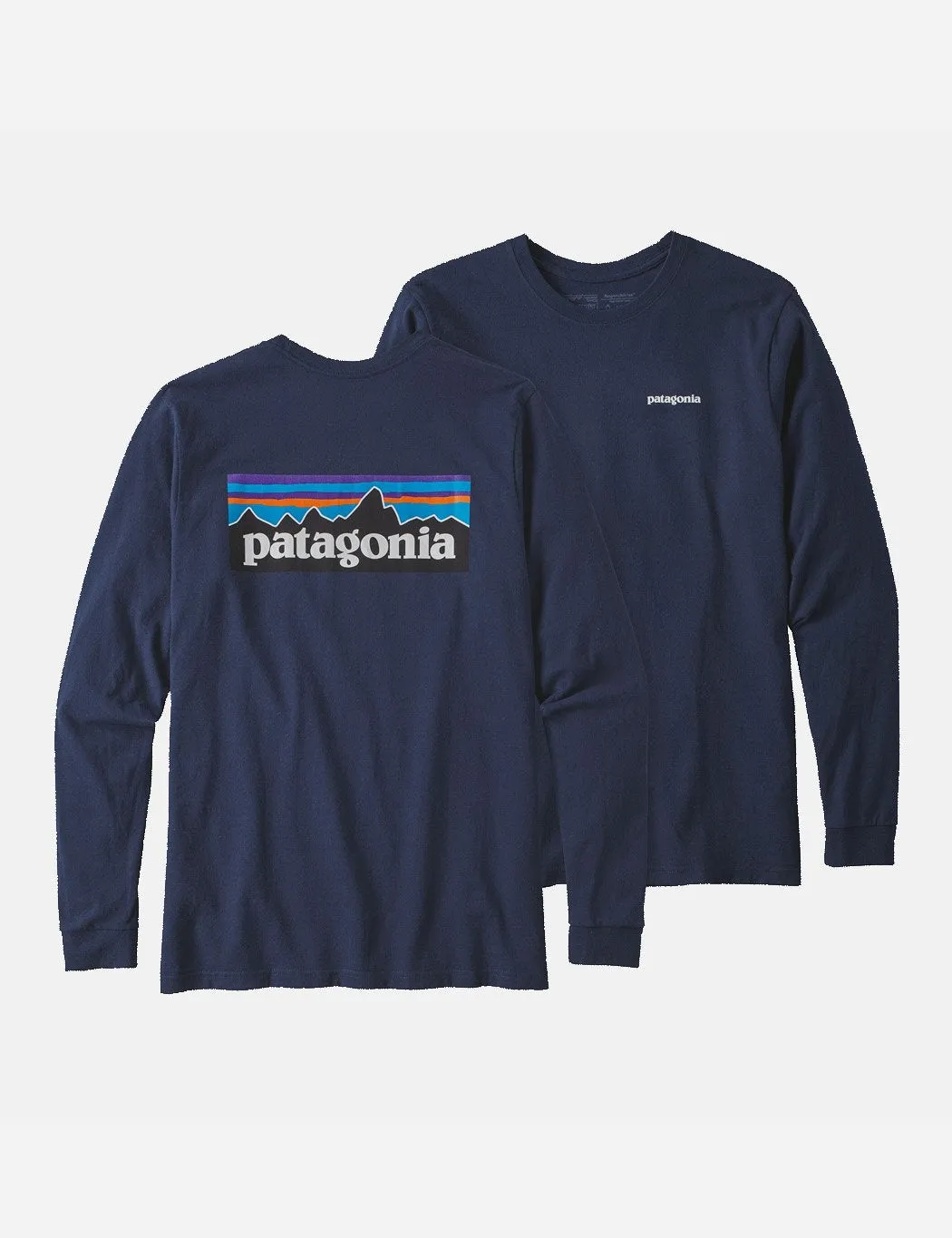 Patagonia P-6 Logo Responsibili-Tee Long Sleeve T-Shirt - Classic Navy