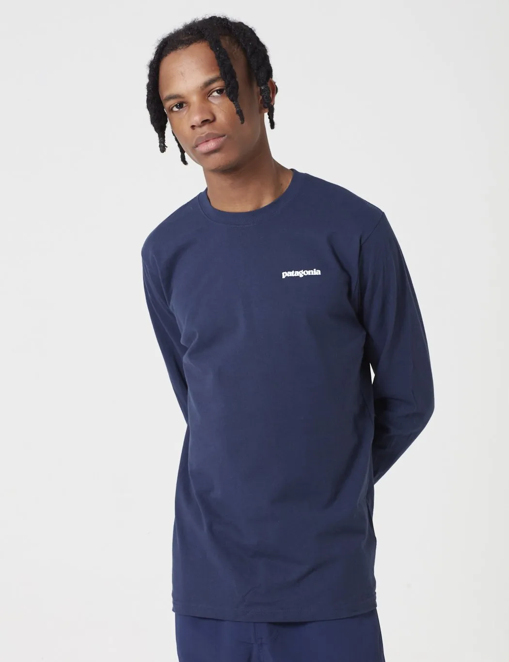 Patagonia P-6 Logo Responsibili-Tee Long Sleeve T-Shirt - Classic Navy