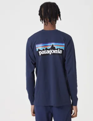 Patagonia P-6 Logo Responsibili-Tee Long Sleeve T-Shirt - Classic Navy