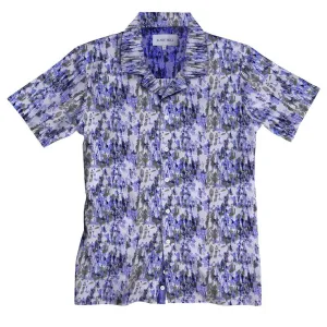 People Watching Open Collar Short Sleeve Shirt