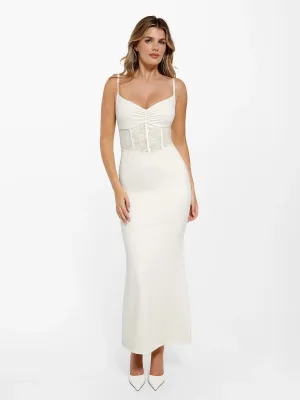 The Shapewear Dress Mermaid Hem Lace Slip Maxi