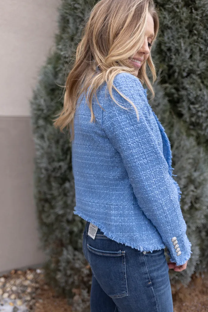 Veronica Beard Hosanna Tweed Dickey Jacket
