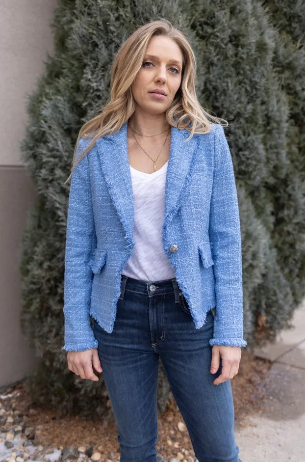 Veronica Beard Hosanna Tweed Dickey Jacket