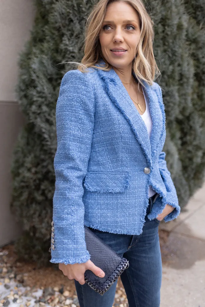 Veronica Beard Hosanna Tweed Dickey Jacket