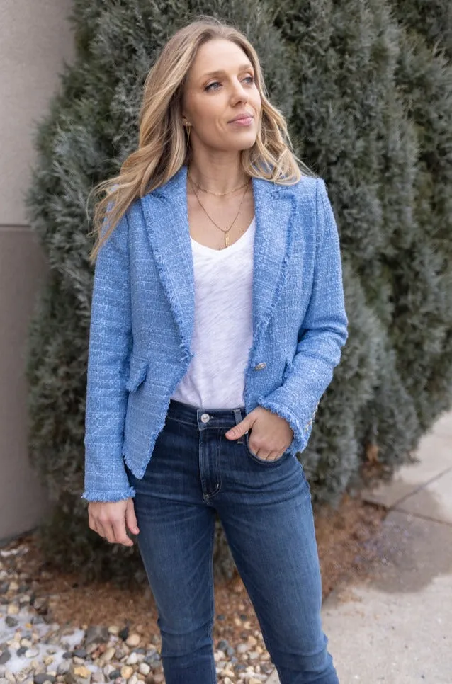 Veronica Beard Hosanna Tweed Dickey Jacket